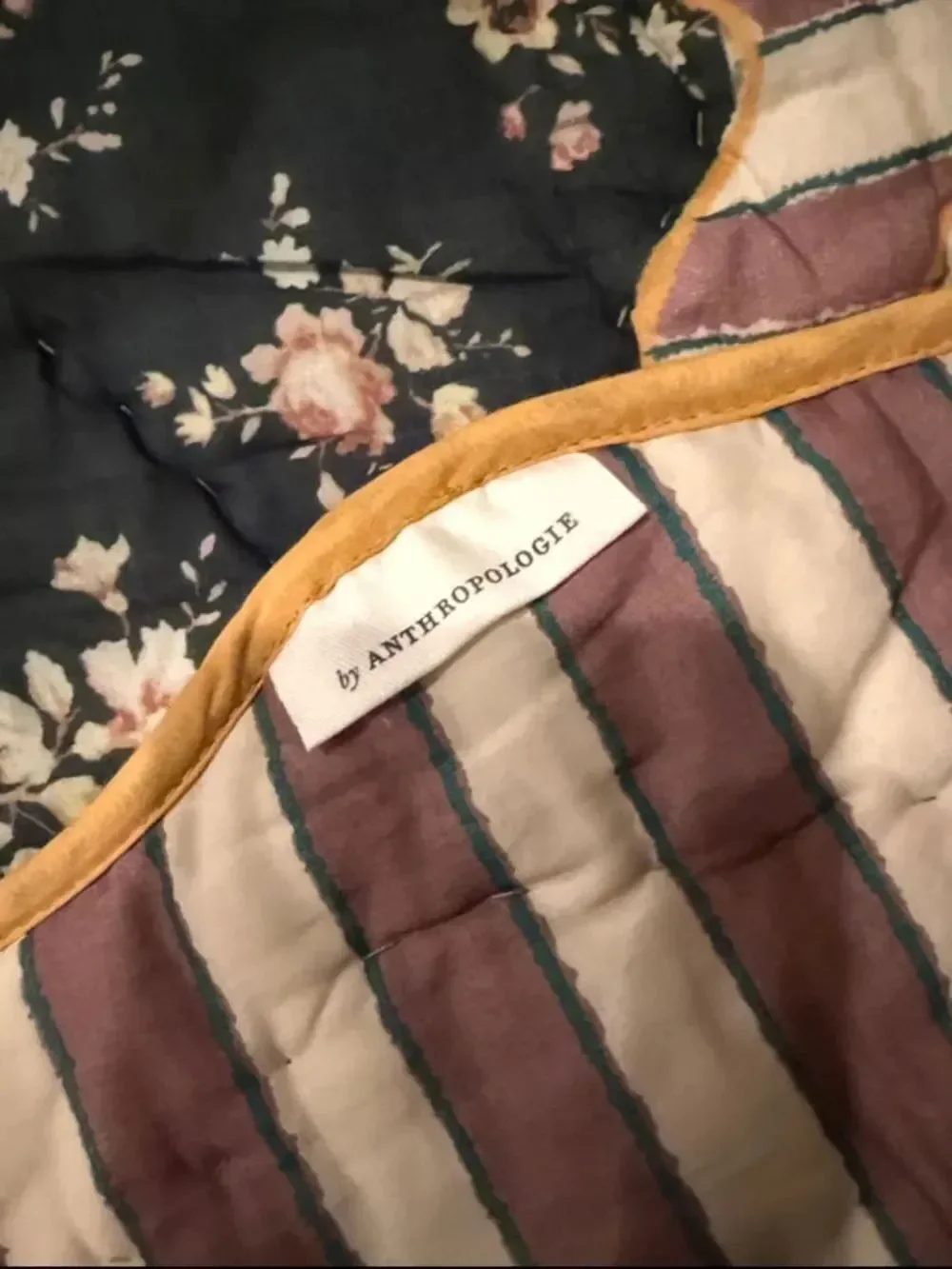 New Anthropologie Iluka 100% Cotton Gauze Floral Quilt Size Queen